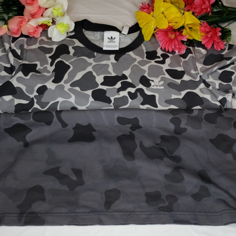 Adidas Camo Drip Tee Gray/Black